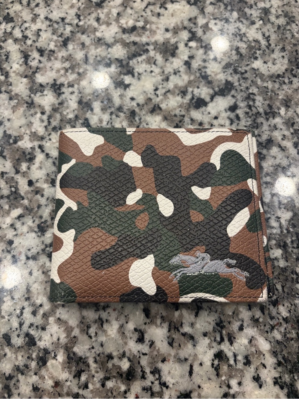 Longchamp Camouflage Bi-fold Wallet